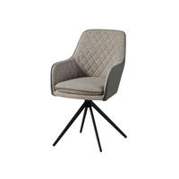 STUHL 100% Polyester 55 x 60 x 86 cm hellgrau / grau POLSTERSTÜHLE #03 - Grau, Kunststoff (55/86/60cm) - Massivmoebel24