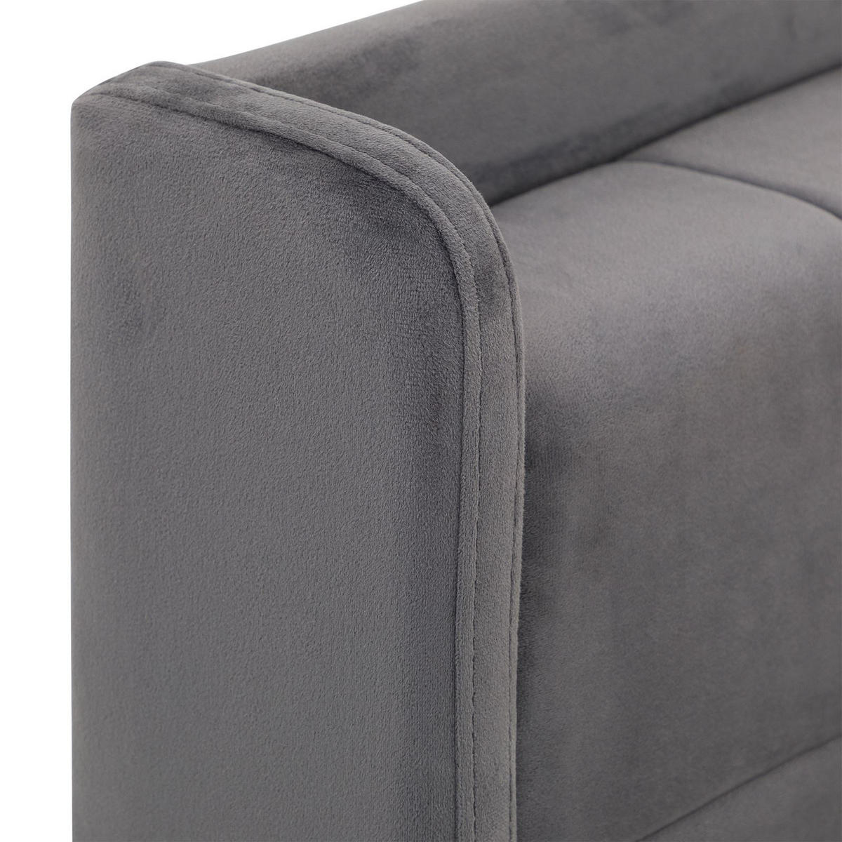 POLSTERBETT YARO 160x200 cm dunkelgrau - Dunkelgrau, Textil (160/200cm) - IDIMEX