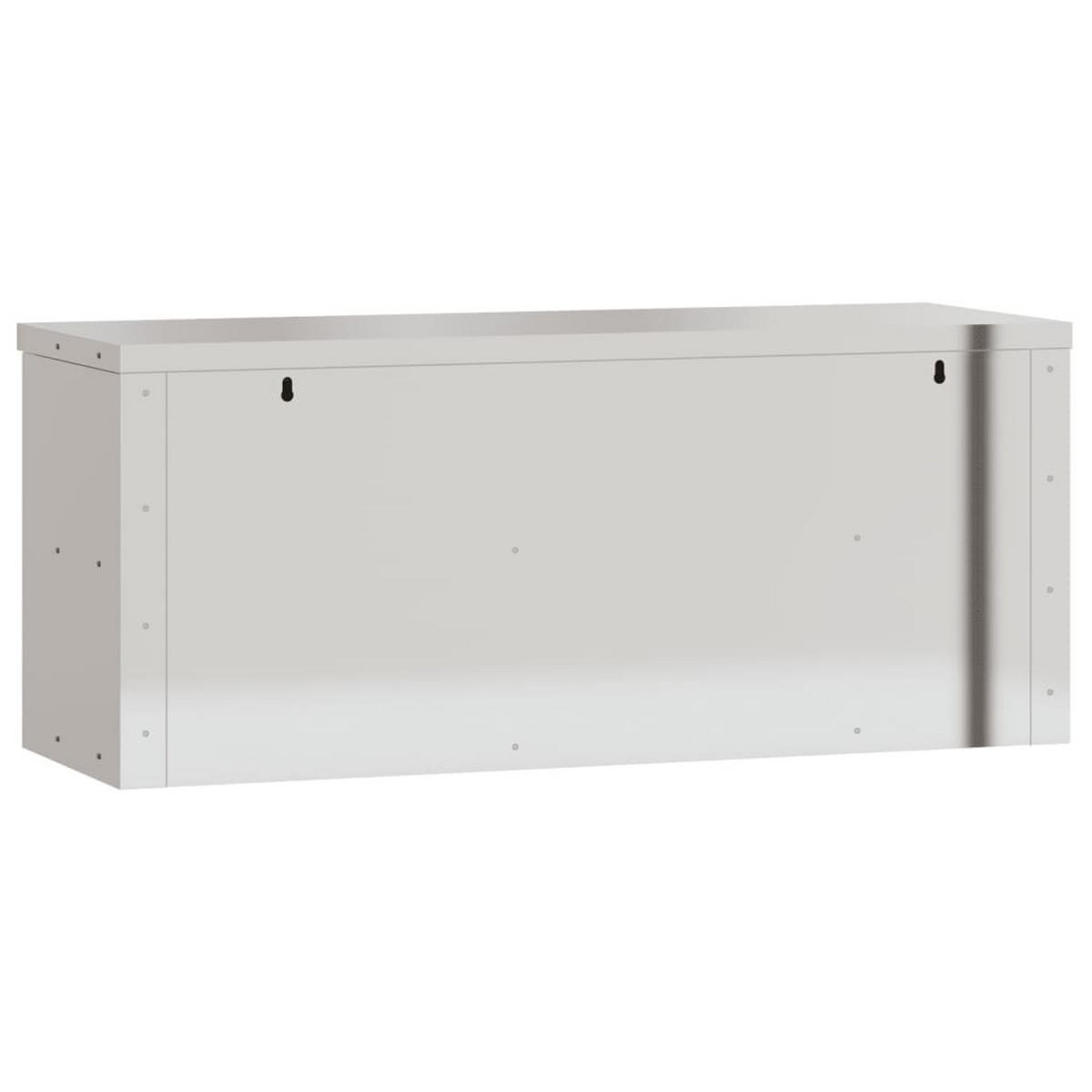 KÜCHEN-WANDSCHRANK Mit Schiebetüren Edelstahl - Silberfarben, Metall (40/46/110cm) - vidaXL