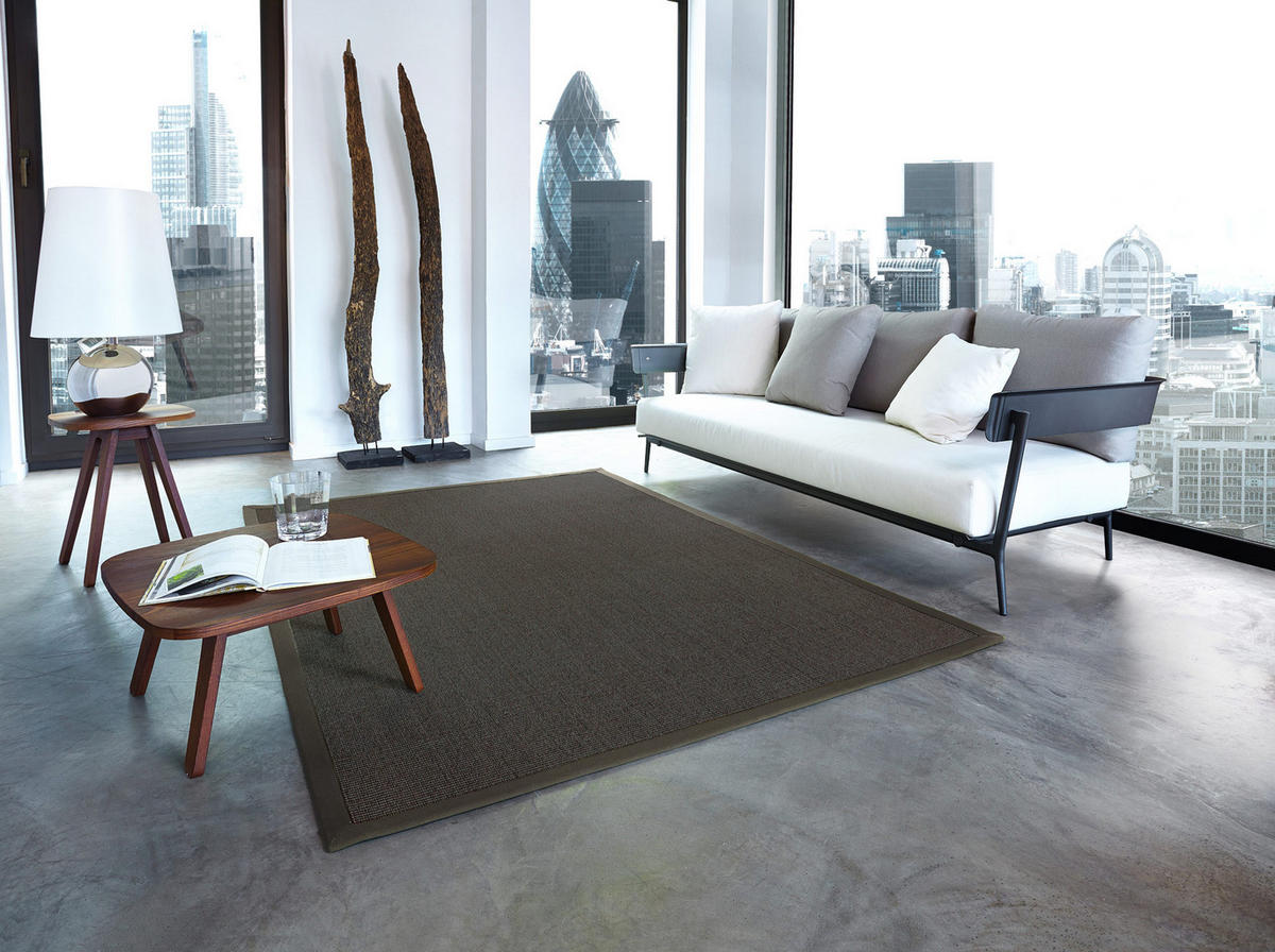 TEPPICH Sisal Manaus lava/granit 200x290cm - Grau, Textil (200/290cm) - Astra