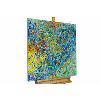 ACRYLBILD HANDGEMALT 80/80 cm - Multicolor, Holz/Textil (80/80cm) - KUNSTLOFT