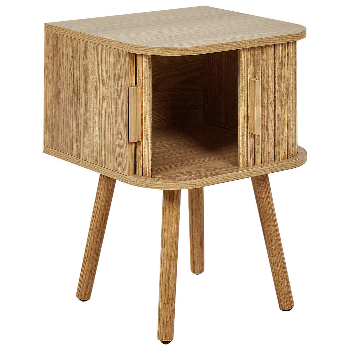 NACHTTISCH Braun Selah - Braun, Holzwerkstoff (40/40/54cm) - Beliani