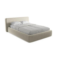 POLSTERBETT mit Bettkasten und Lattenrost 180x225 Creme - Perlmutt/Creme, Kunststoff/Textil (140/200cm) - LaMiaSofa