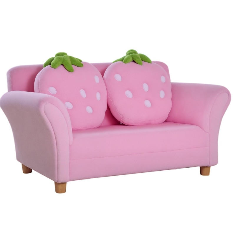 POHOVKA pre deti a mládež, 90/53/48 cm, drevo ružová - pink, drevo (53/48/90cm) - BEAOK
