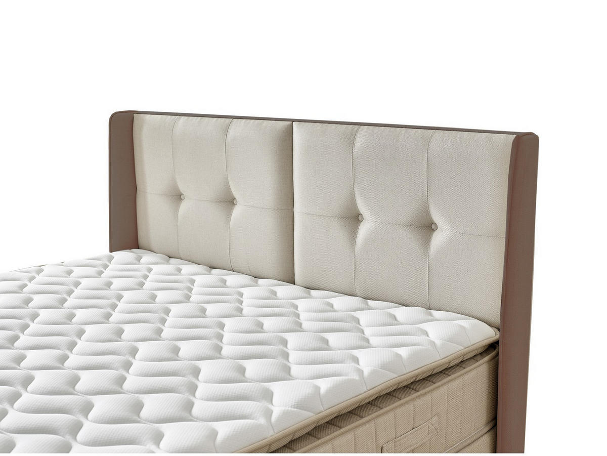 POLSTERBETTSET Serena 100x200 Beige - Beige, Textil/Metall (100/200cm) - Villa Möbel