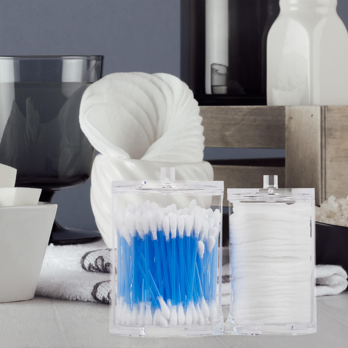 ACRYL Organizer - Transparent, Kunststoff (15/12/8.5cm) - Relaxdays