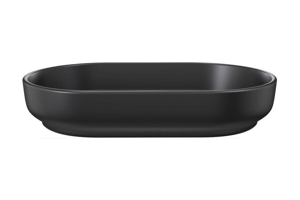 AUFSATZWASCHBECKEN 40 cm - RIVER2 BM288 in Schwarz/Matt - Schwarz, Keramik (55/12/35cm)
