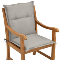 NIEDERLEHNERAUFLAGE Loft NL 100/50/6cm Hellgrau - Hellgrau, Textil (50/6/100cm) - Beautissu 