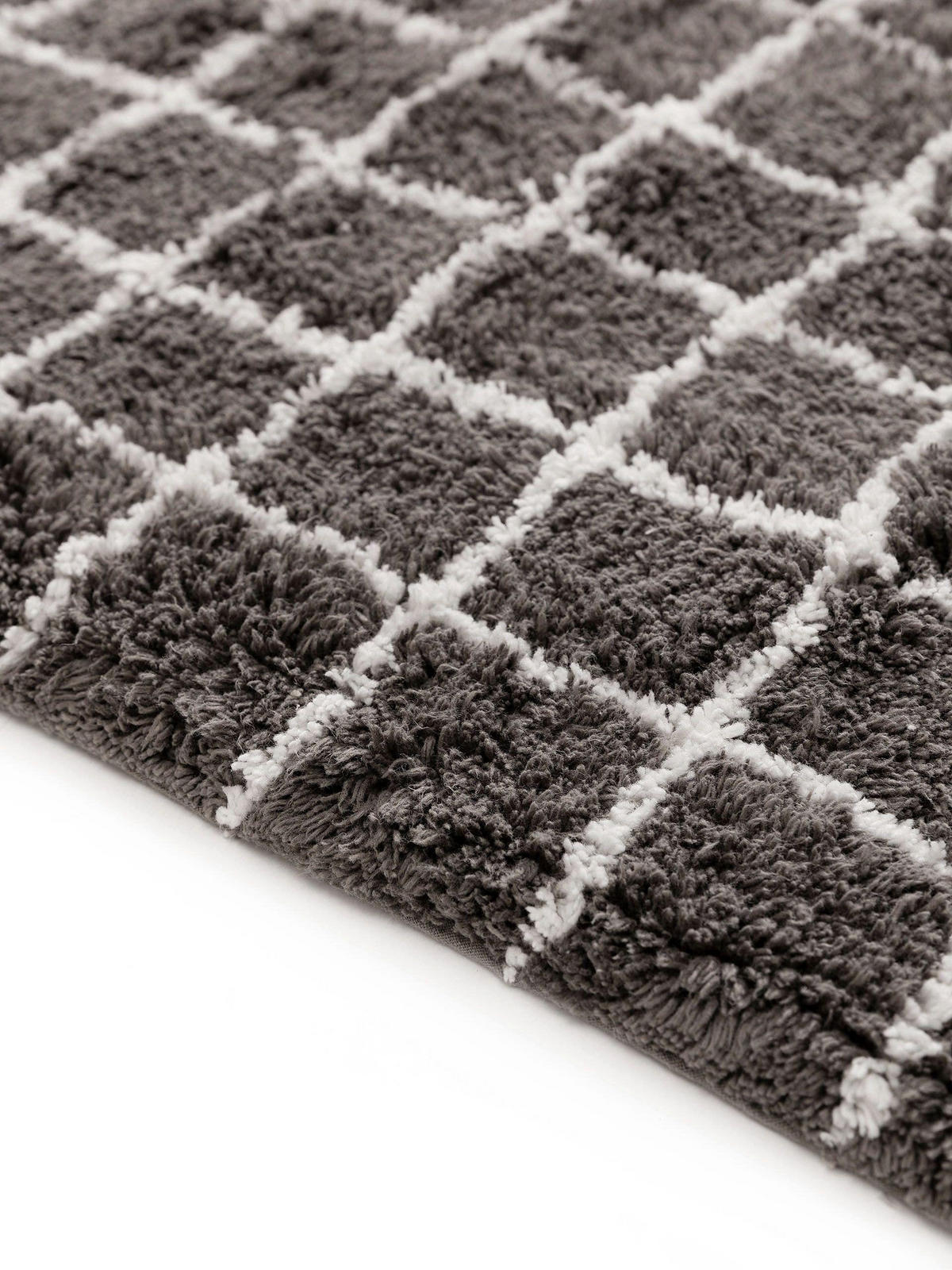 BADEMATTE Wavu Grau 70x120 cm - Grau, Textil (70/120cm) - benuta Nest