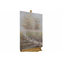 OLEJOMAĽBA 60/90 cm, Zvieratá - hnedá, drevo/textil (60/90cm) - KUNSTLOFT