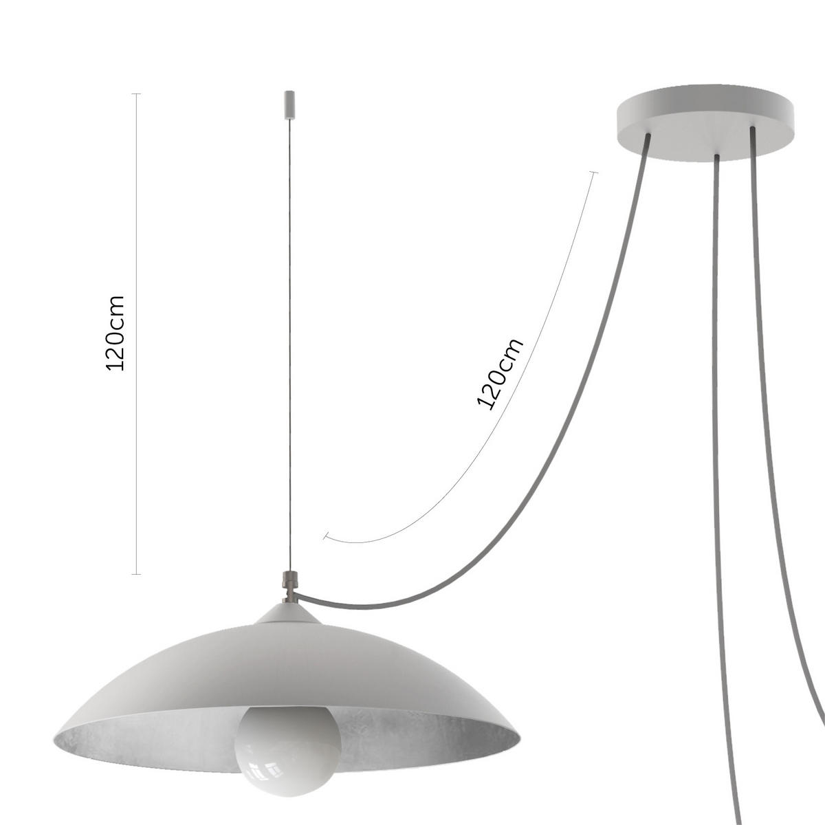 HÄNGELEUCHTE Dream X2 - Weiß, Metall (40/40/9cm) - Lumicom