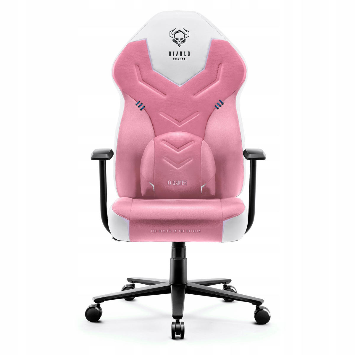 GAMINGSTUHL X-GAMER - Rosa/Weiß, Metall (68/118/56cm) - Diablo Chairs