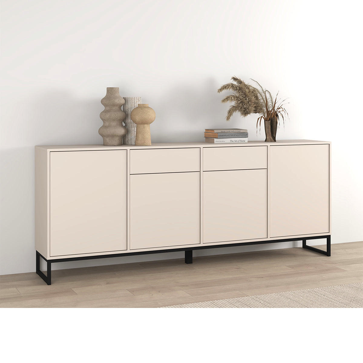 SIDEBOARD Loa Kašmír - kašmírová, kompozitní dřevo (208.5/83.5/36.5cm) - Petits-meubles