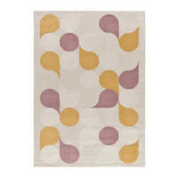 KURZFLORTEPPICH Mehrfarbig Flashy 120/170 cm - Pink/Dunkelgelb, Naturmaterialien/Textil (120/170cm) - Atticgo