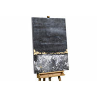 ACRYLBILD HANDGEMALT 75/100 cm - Schwarz/Grau, Holz/Textil (2.7/100cm) - KUNSTLOFT