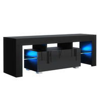 LOWBOARD CRISTALLO 130,2/48,5/35 cm, Schwarz - Schwarz, Holzwerkstoff (130.2/48.5/35cm) - MASSENO