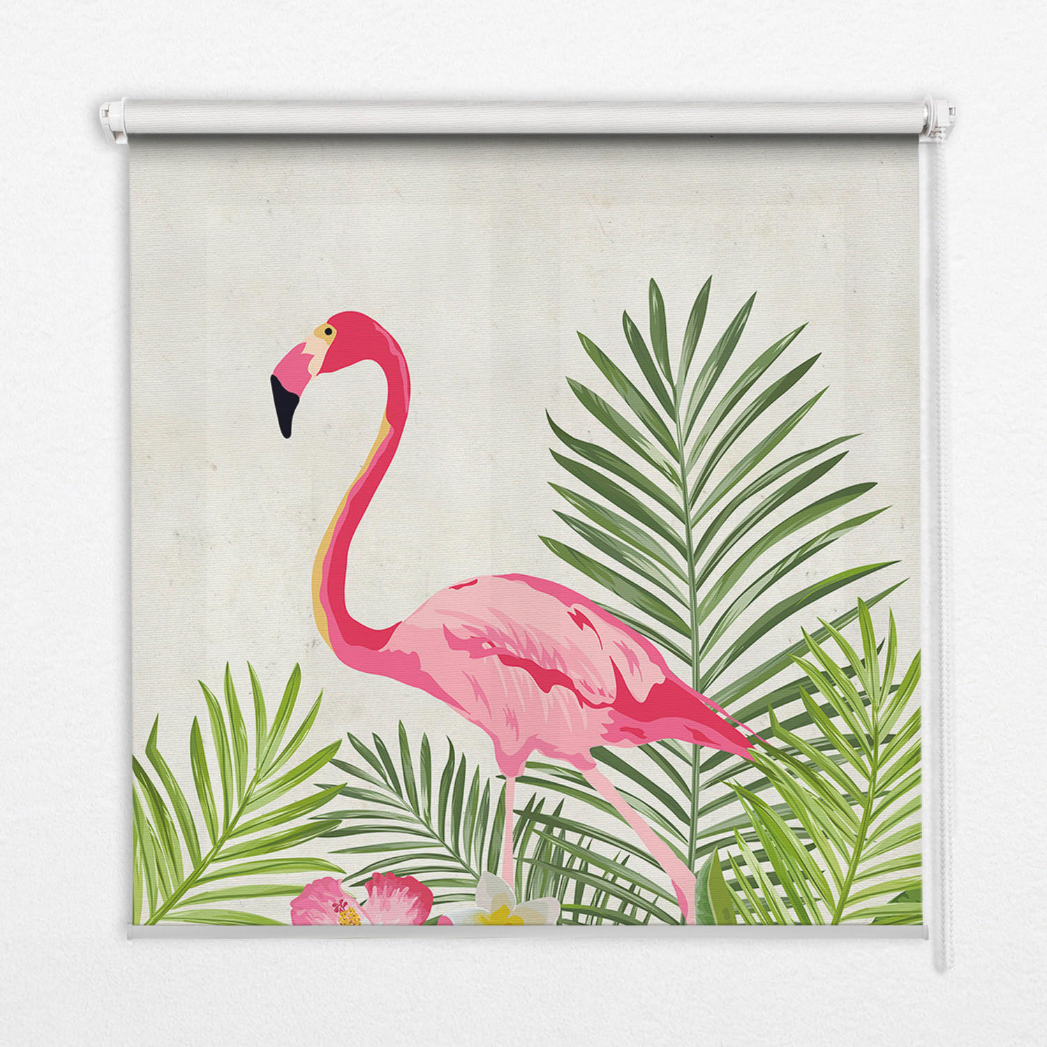 TULUP VNITŘNÍ roleta - okenní roleta - roleta - 80x140 cm - Plameňáci na listech