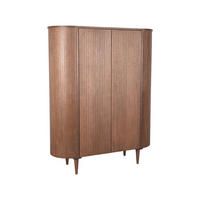 SCHRANK Oliva Braun 47/125/158 cm - Braun, Holz (125/158/47cm) - LABEL51