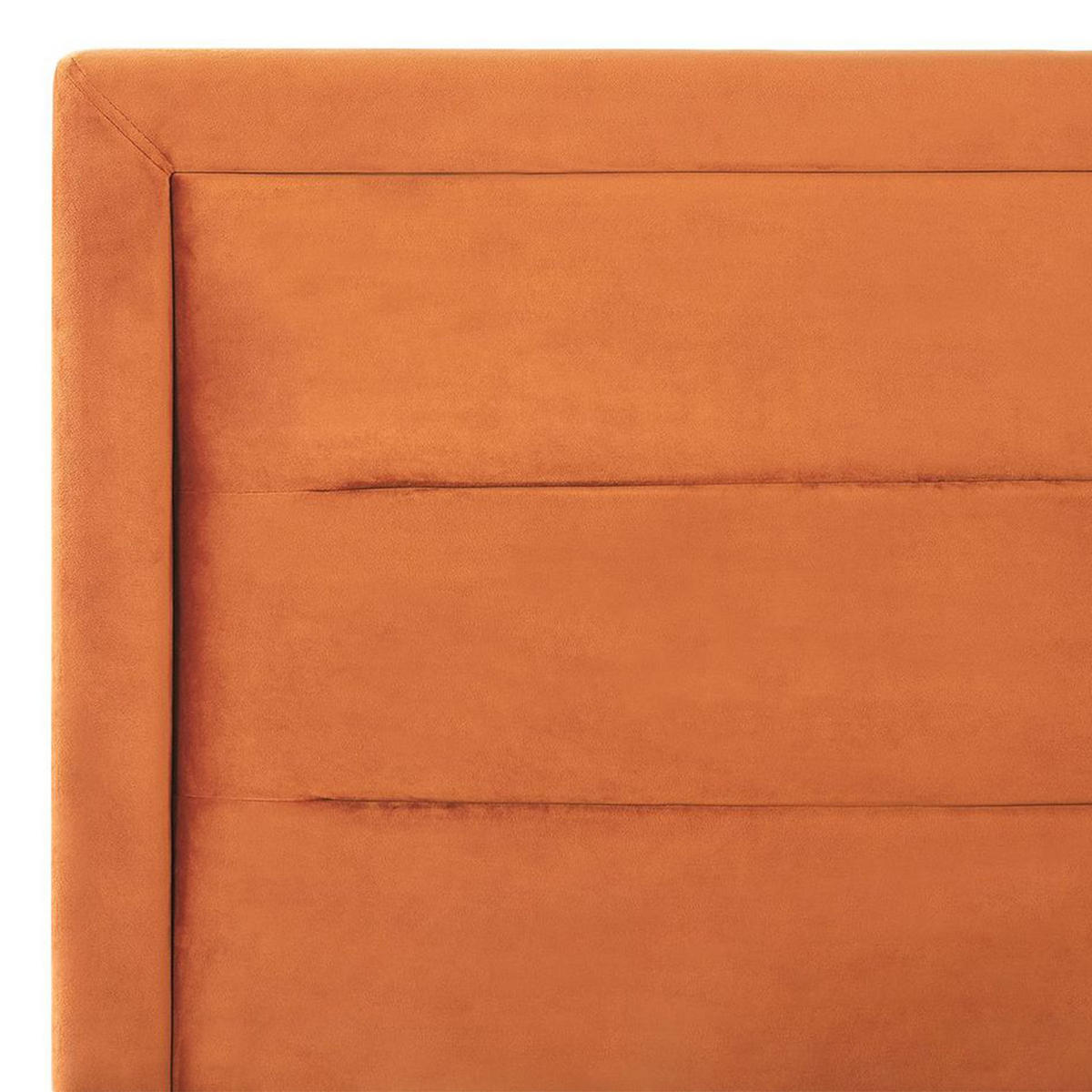 POLSTERBETT 160x200 cm Orange Rouen - Orange, Textil (160/200cm) - Beliani
