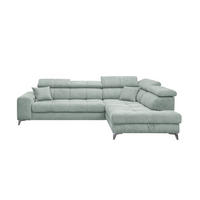 ECKSOFA mit elektrischer Wallaway-Funktion und vielseitigen Anpassungsmöglichkeiten - Blau, Textil (198/282cm) - ed exciting design