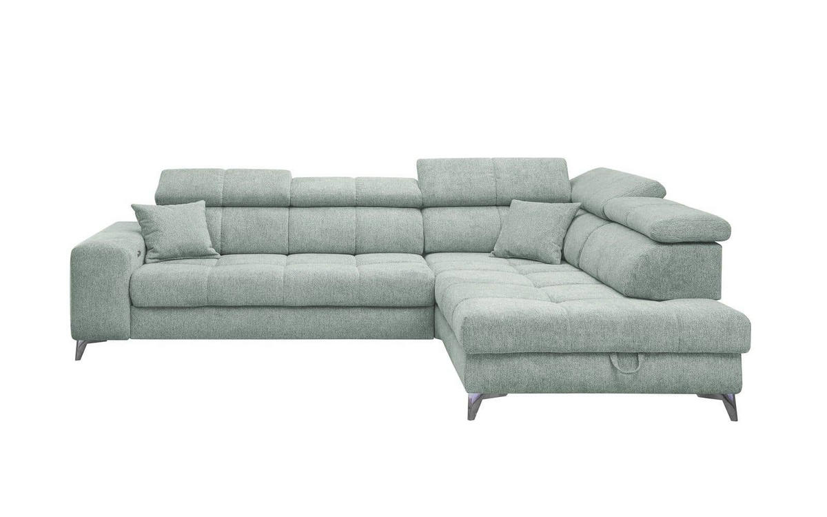 ECKSOFA mit elektrischer Wallaway-Funktion und vielseitigen Anpassungsmöglichkeiten - Blau, Textil (198/282cm) - ed exciting design