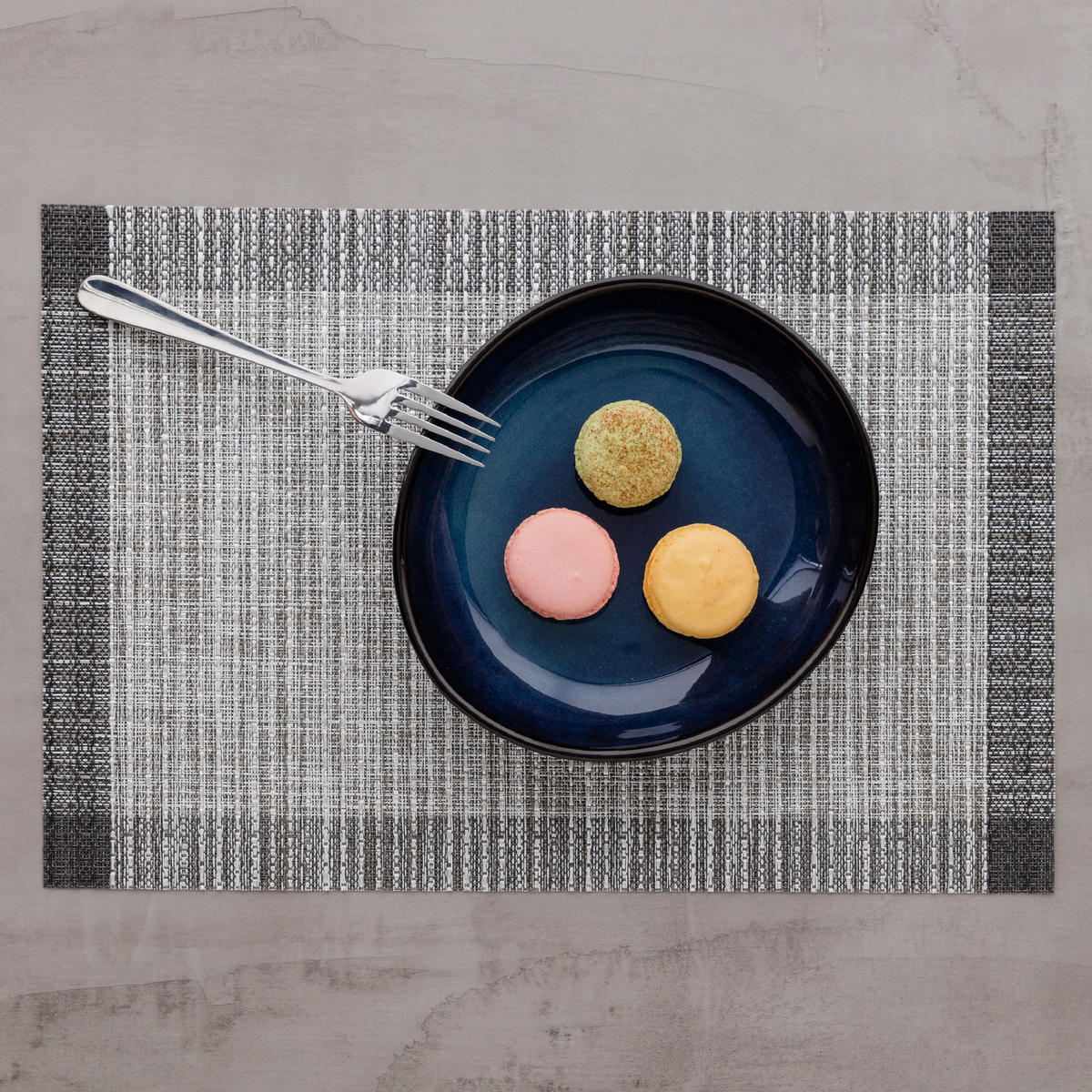 DEKORATIVES TISCHSET Soto - Grau, Kunststoff (45/30/1cm) - home&you