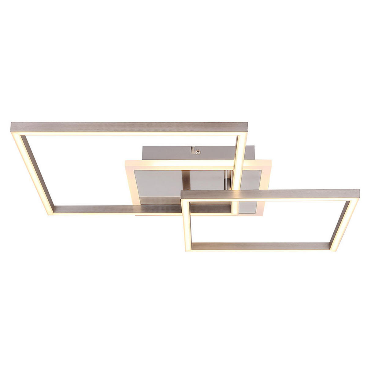 LED DECKENLEUCHTE MUNNI Silber Opal - Silberfarben, Metall (47/43.5/7.5cm)