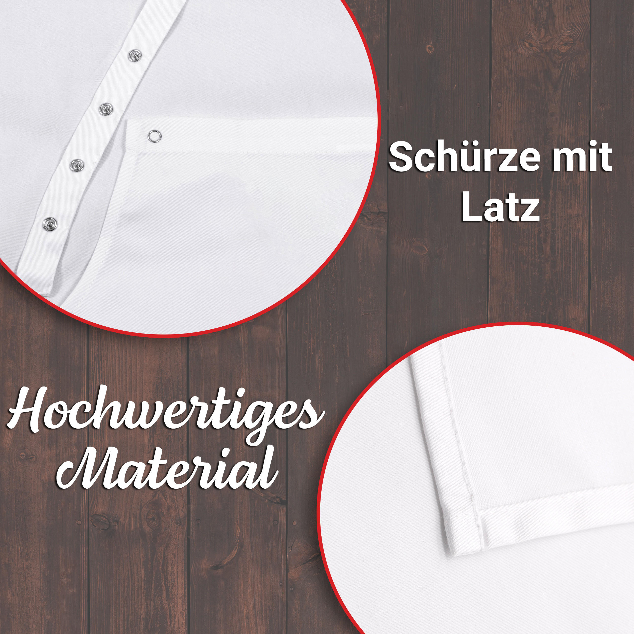 SCHÜRZE , 75x100 cm, 65% Polyester, 35% Viskose, Weiß - Weiß, Textil (75/100cm) - Zollner