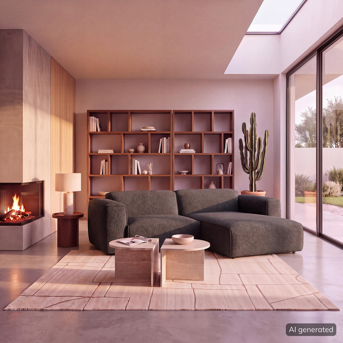 1,5-SITZER ECKSOFA mit Longchair - Anthrazit/Schwarz, Kunststoff/Textil (260/173cm) - home24