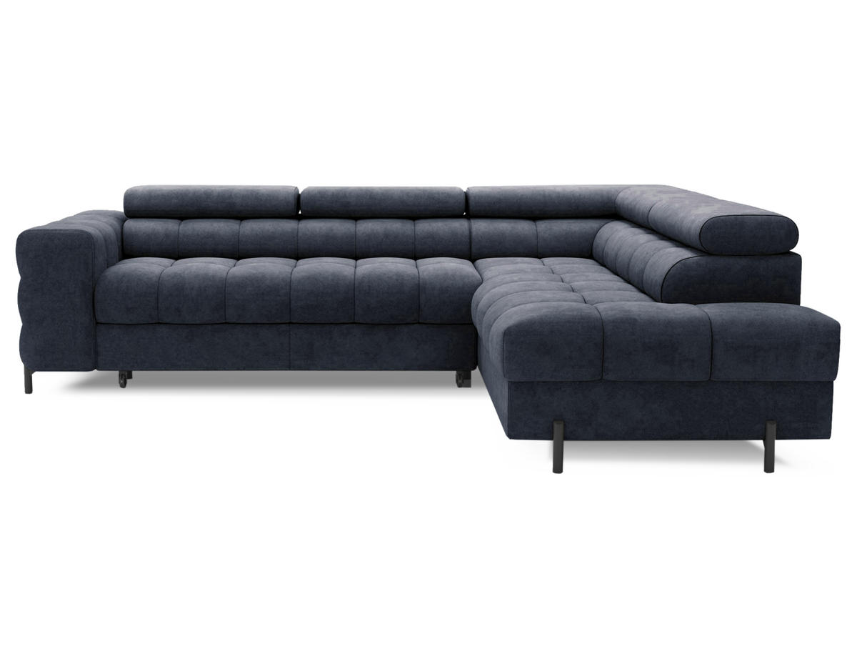 ECKSOFA Ferrucio R - Anthracite (Aura 40) - Anthrazit, Holzwerkstoff (276/200cm) - Möblo