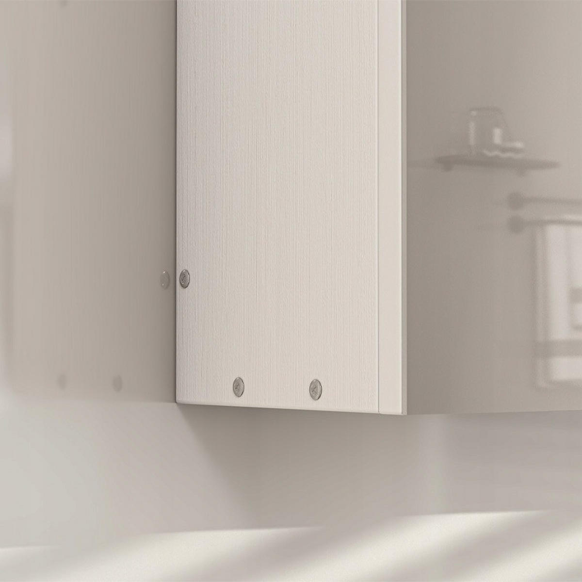 BADEZIMMERSCHRANK, weiß 60/15/55 cm - Weiß, Holzwerkstoff (60/55/15cm) - Rexo