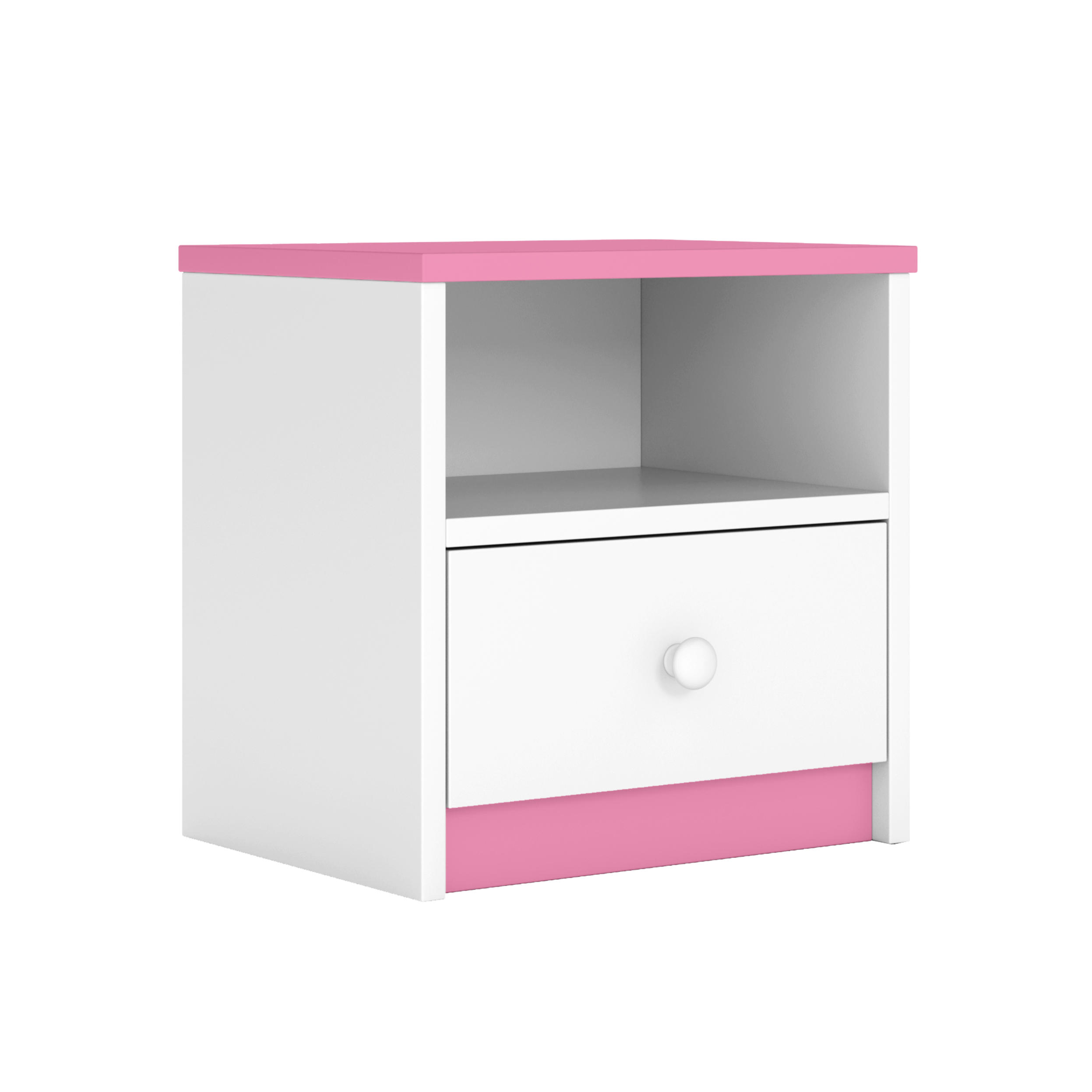 KINDER-NACHTTISCH Babydreams 39/40/30 - Hellrosa, Holzwerkstoff (39/40/30cm) - Kocot Kids