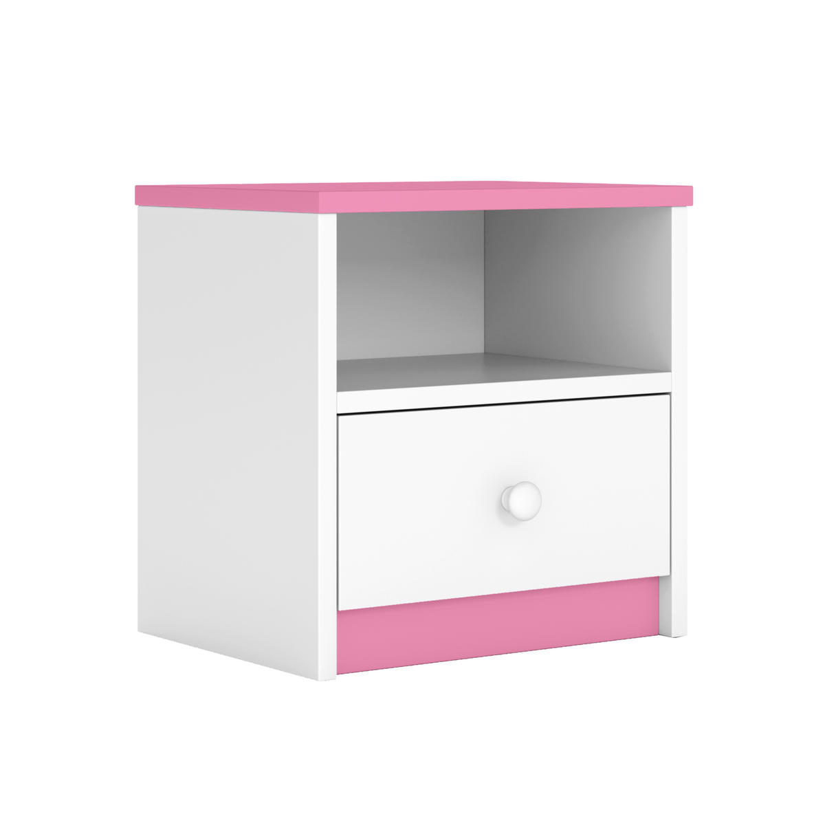 KINDER-NACHTTISCH Babydreams 39/40/30 - Hellrosa, Holzwerkstoff (39/40/30cm) - Kocot Kids