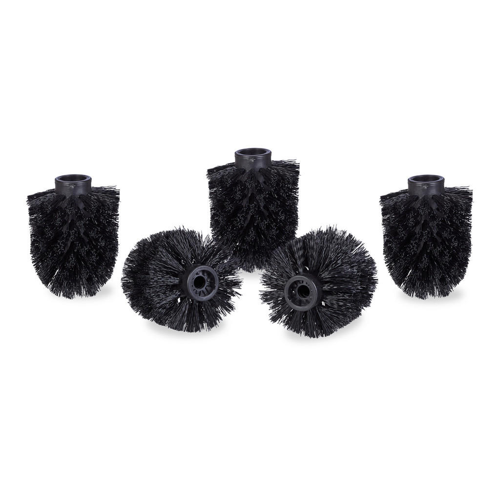 Relaxdays HLAVICE Černá 5-ks plast závit 9,5 mm