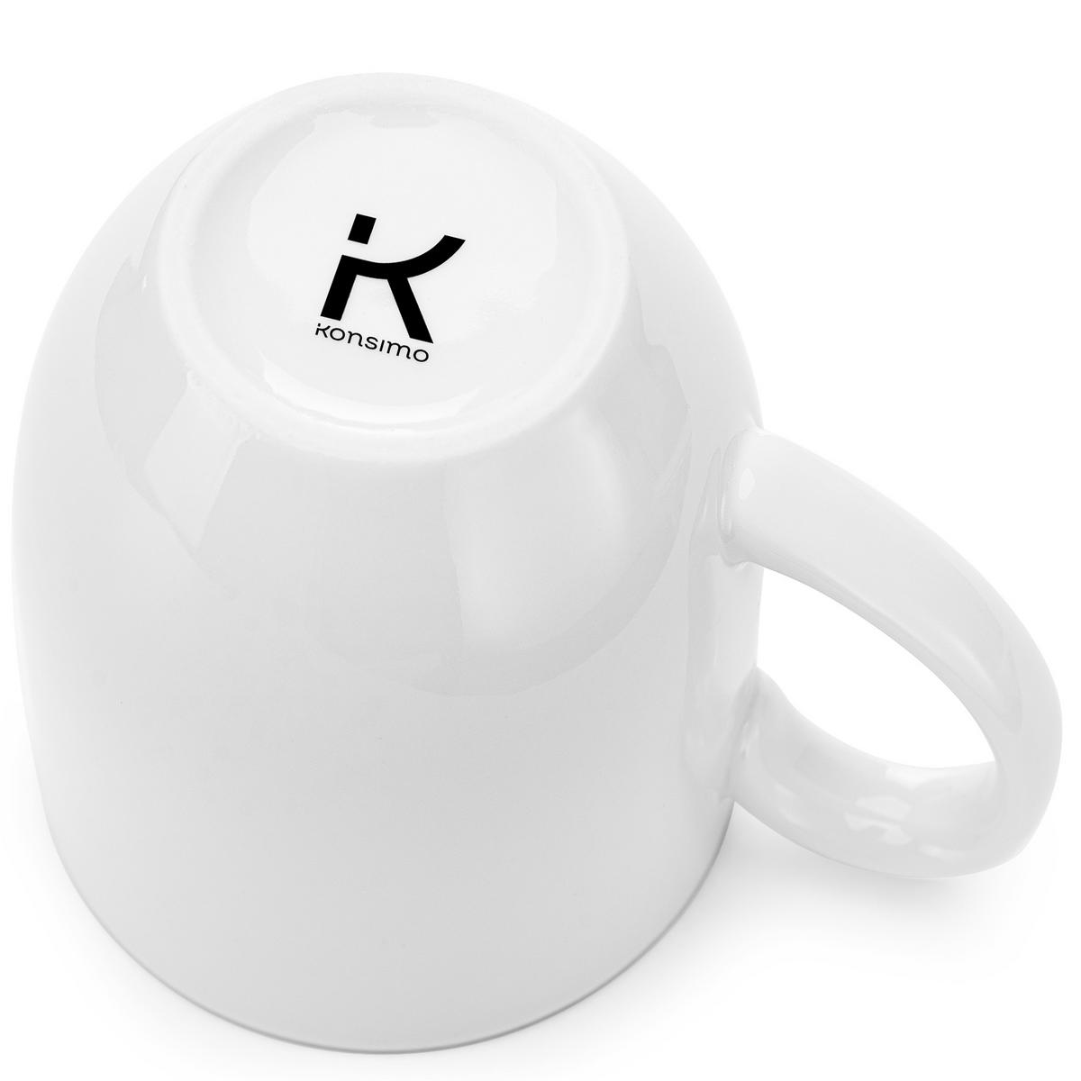 BECHER-SET MUSCARI 6-tlg - Platinfarben, Keramik (0.3L) - KONSIMO®