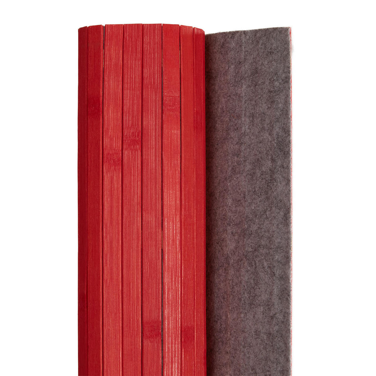 PARAVENT 250/200 cm Rot Raumteiler Bambus - Rot, Naturmaterialien (250/200/1cm) - Homestyle4u