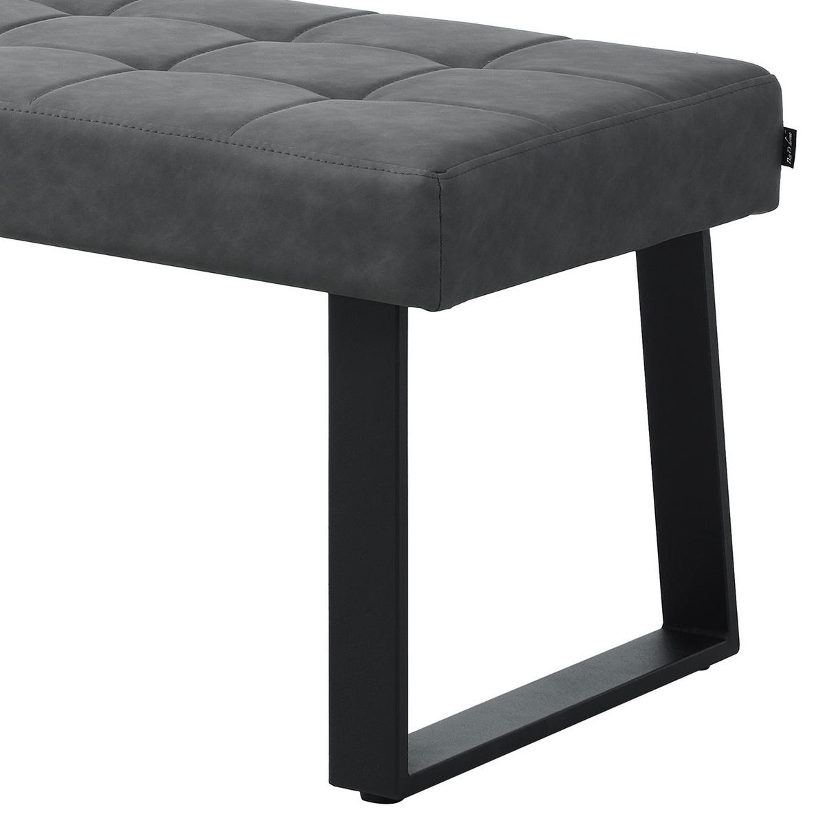 SITZBANK DOLCE - Schwarz, Metall (140/48/48cm) - B&D Home