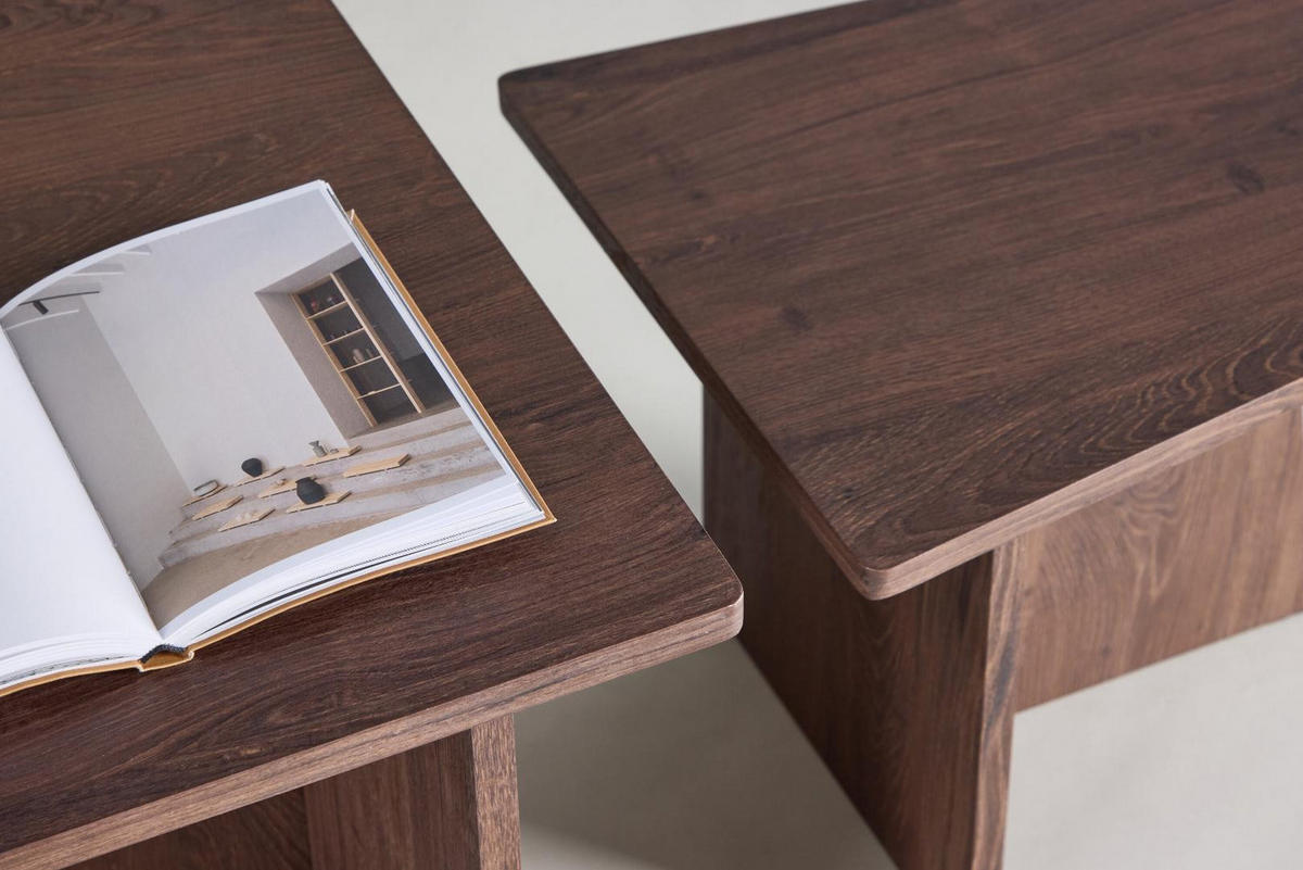 COUCHTISCH, Sala, Mocca, MDF, 60 x 60 x 45 cm - Mokka, Holzwerkstoff (60/60/45cm) - ebuy24