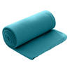 FLEECEDECKE türkis 130/160 cm Kettelrand Anti-Pilling - Türkis, Textil (130/160cm) - wometo