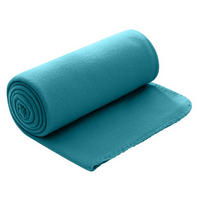 FLEECEDECKE türkis 130/160 cm Kettelrand Anti-Pilling - Türkis, Textil (130/160cm) - wometo