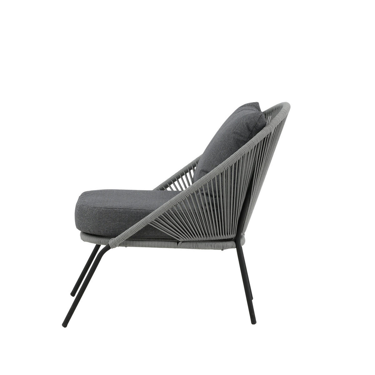 LOUNGESESSEL - Grau, Textil (73/78/85cm) - home24