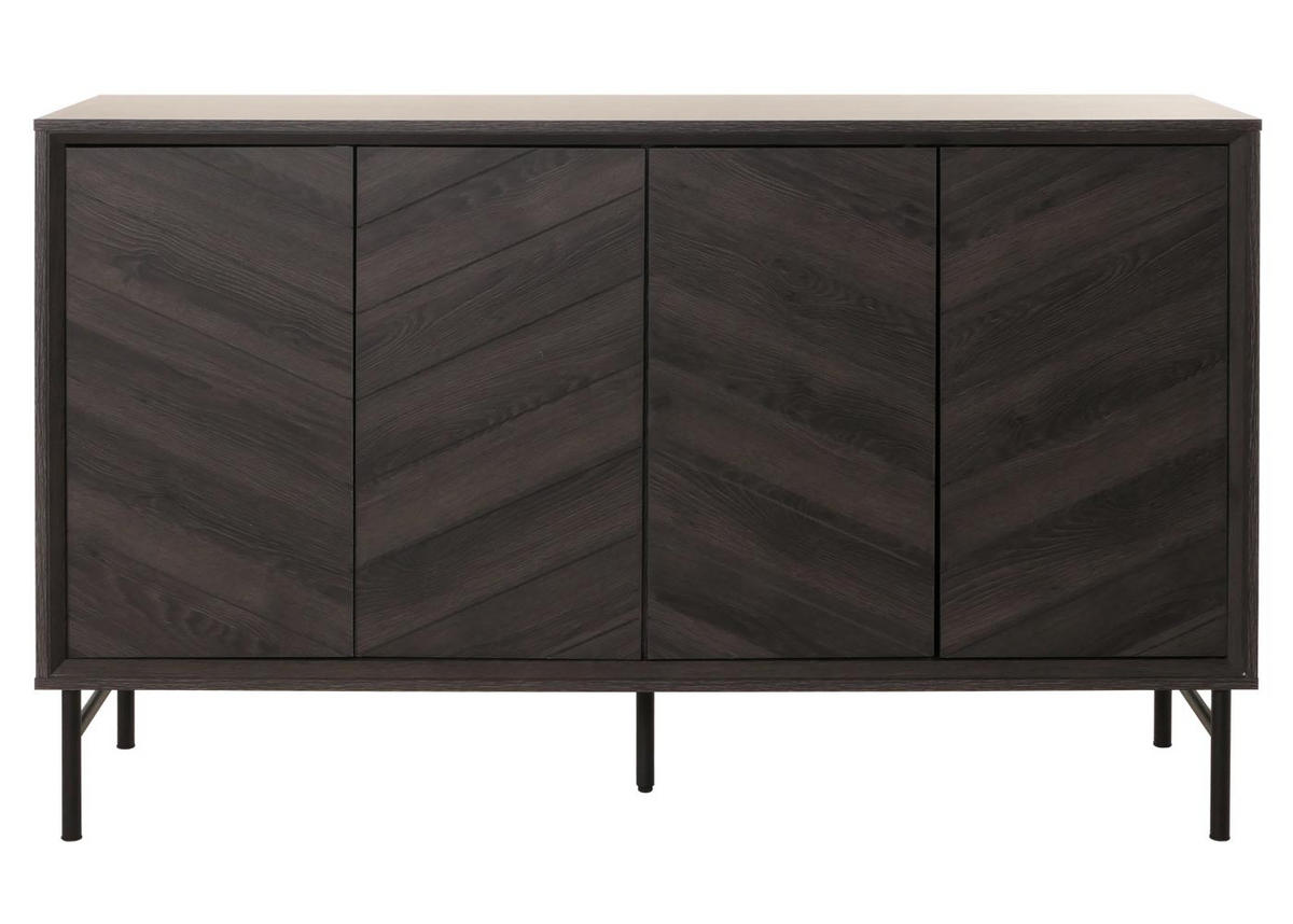 SIDEBOARD Grau - Grau, Holz (151/94/40cm) - MCW