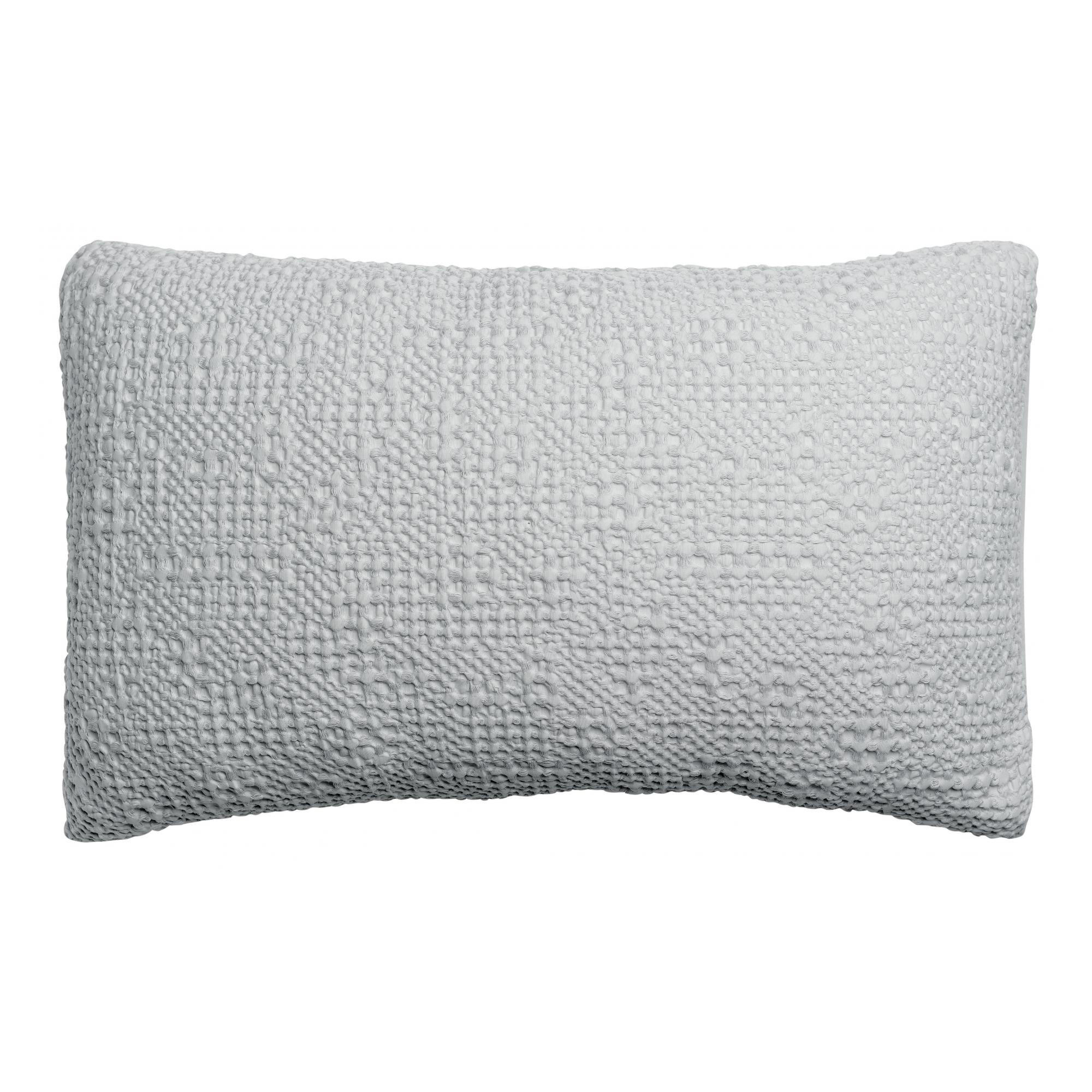 KISSEN Tana perlweiß 40 x 65 cm - Hellgrau, Textil (40/65cm) - Vivaraise