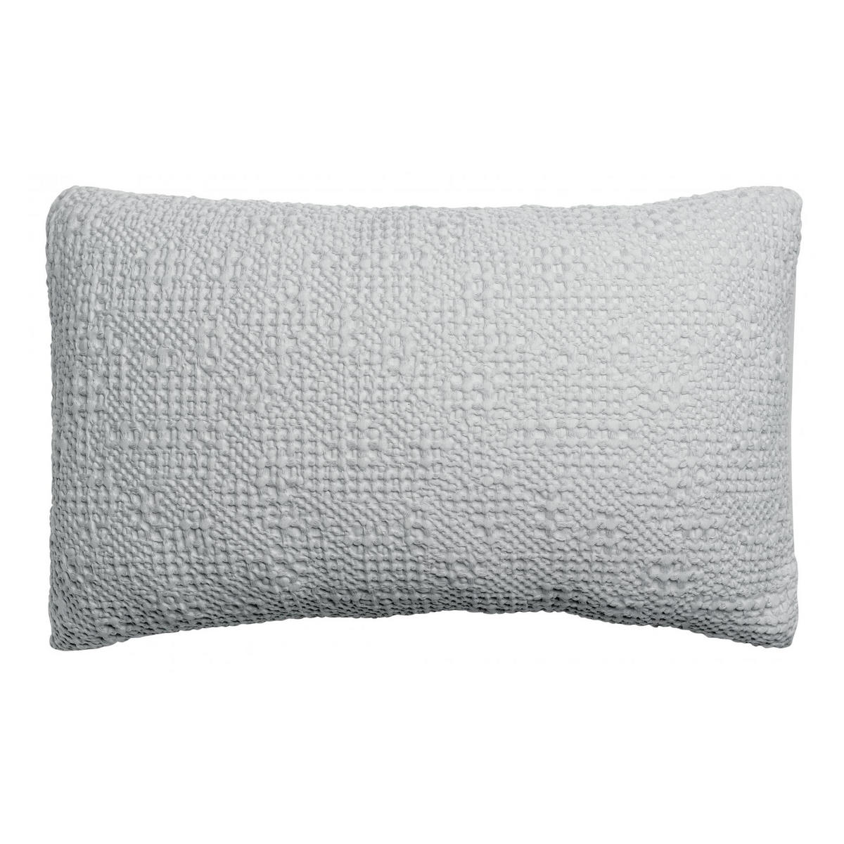 KISSEN Tana perlweiß 40 x 65 cm - Hellgrau, Textil (40/65cm) - Vivaraise