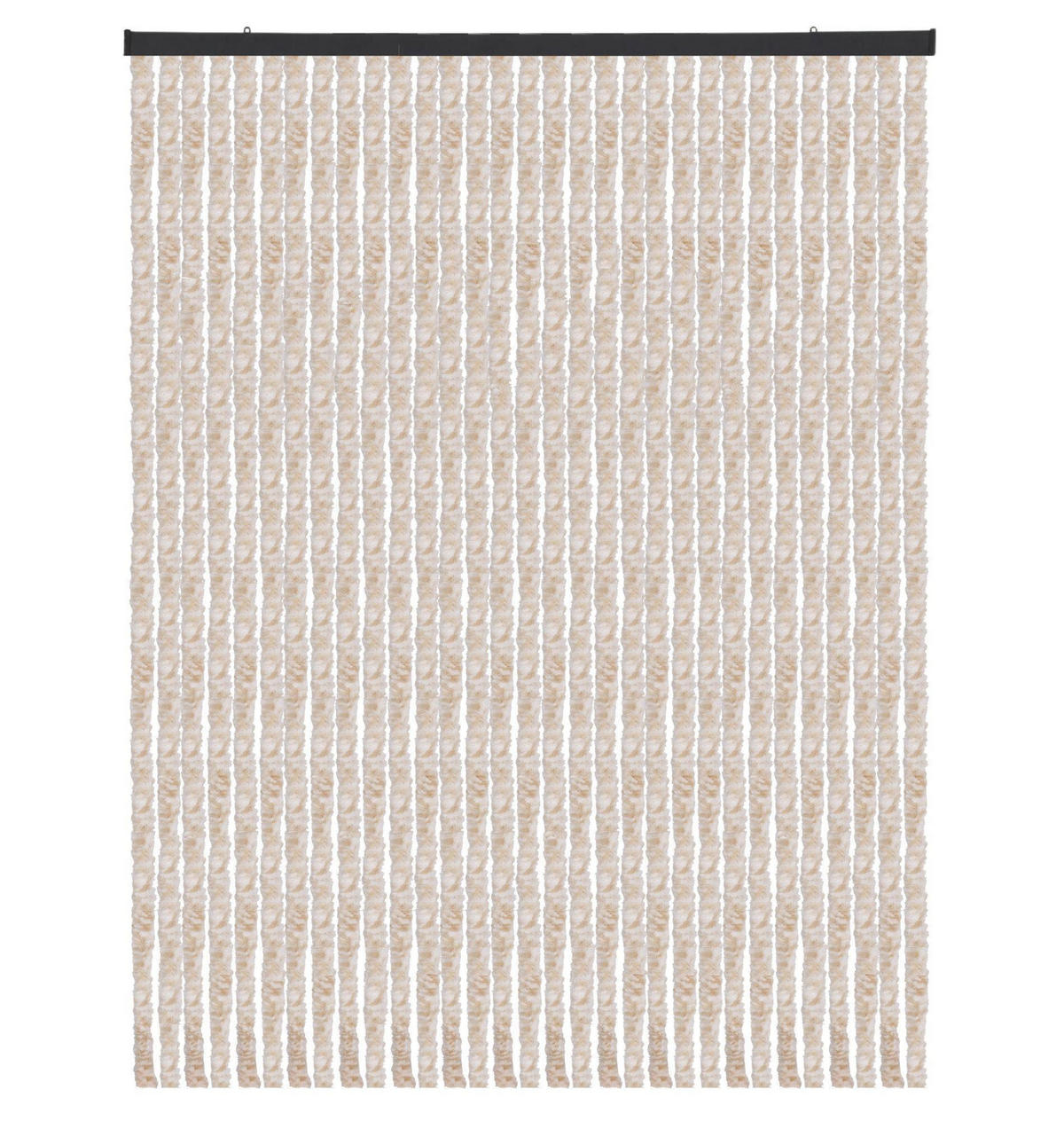 FLAUSCHVORHANG (120x220 cm) Türvorhang in "Meliert Beige-Weiß" - Beige, Kunststoff (120/2/220cm) - Arsvita