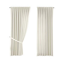 SCHLAUFENGARDINE 2ER SET »Palermo« HxB 250x300 cm Creme - Creme, Textil (300/250cm) - Gardinenbox