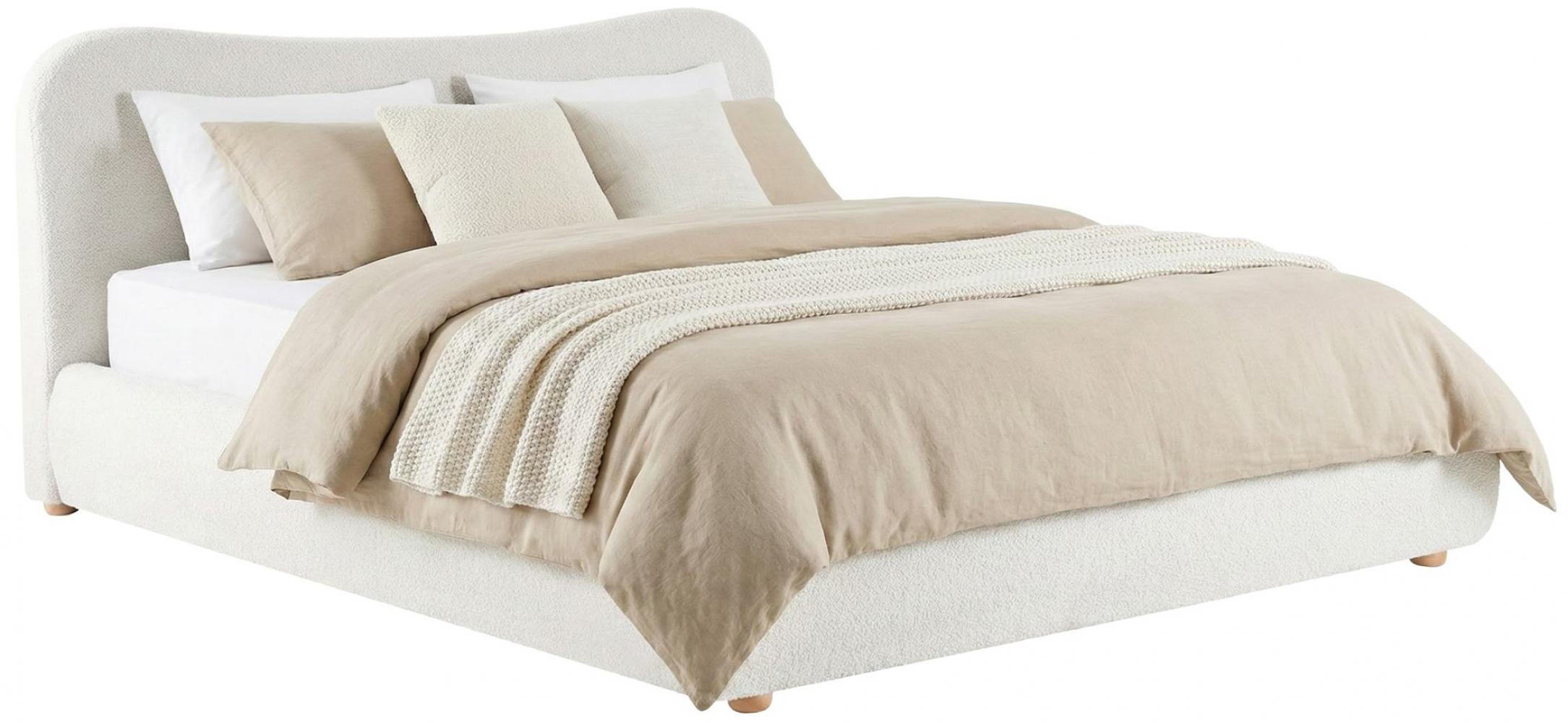 POLSTERBETT 160 cm/200 cm cm Stoff Creme - Creme, Textil (200/224cm) - CLP