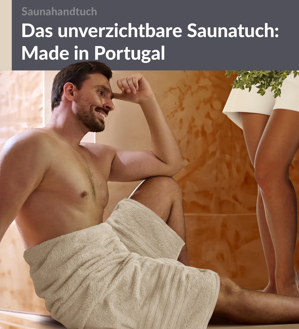 BADETUCH London Natur 100x200 cm - Naturfarben, Textil (100/200cm) - Lashuma