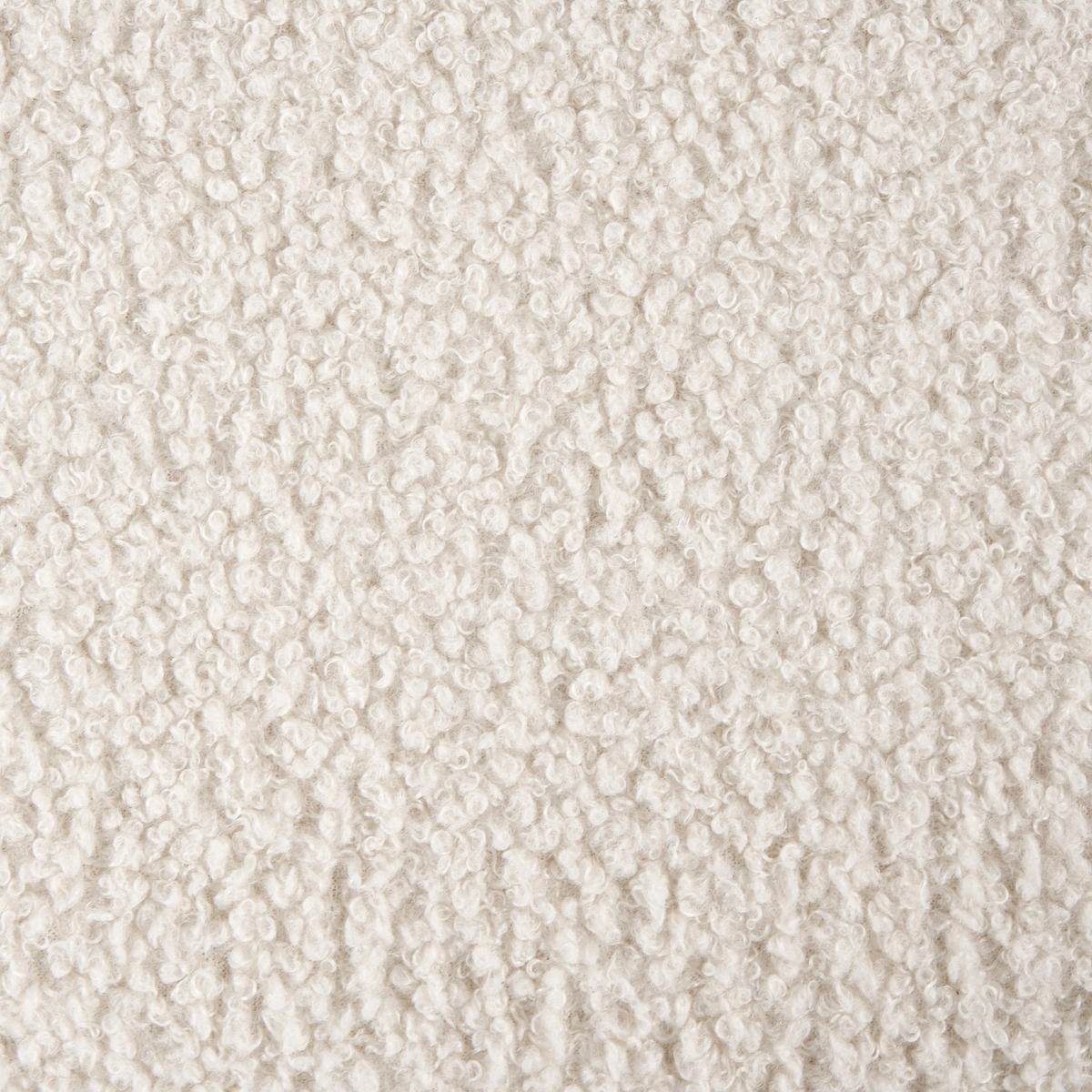 OTTOMANE Bouclé Cremeweiß Salla - Creme, Textil (96/43/78cm) - Beliani