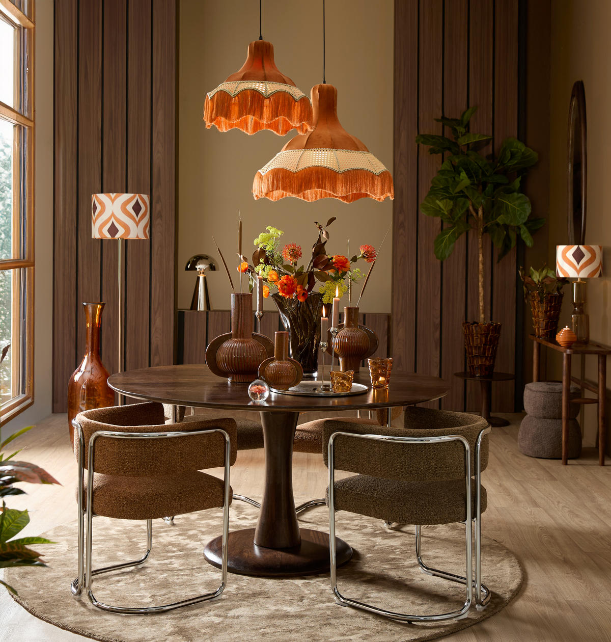 TISCHLAMPE Surrina Silber Ø31/49 cm - Silberfarben, Metall (31/31/49cm) - Light & Living